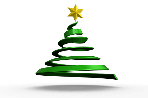 minimalist transparent christmas tree with spiral design - Download Free Stock Videos Pikwizard.com