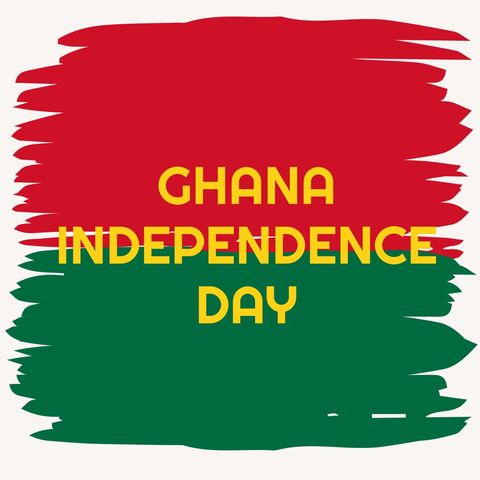 Ghana Independence Day Celebration with Vibrant Colored Brush Strokes - Download Free Stock Templates Pikwizard.com