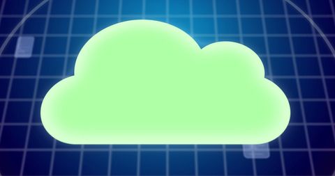 Digital Green Cloud Over Grid with Innovative Technology Concept - Download Free Stock Images Pikwizard.com
