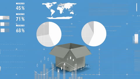 Abstract 3D Animation of Financial Data and Global Marketing Strategy