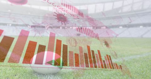 Rugby Field Overflowing with COVID-19 Imagery and Data Visualizations - Download Free Stock Images Pikwizard.com