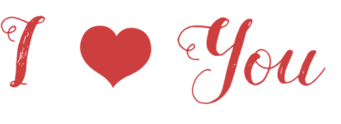 Romantic I Heart You Text Silhouette on Transparent Background - Download Free Stock Videos Pikwizard.com