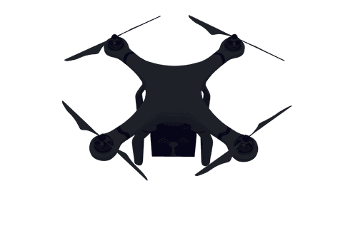 transparent black drone illustration with propellers and sensors - Download Free Stock Videos Pikwizard.com