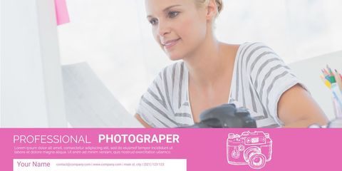 Professional Photographer at Work Demonstrating Expertise - Download Free Stock Templates Pikwizard.com