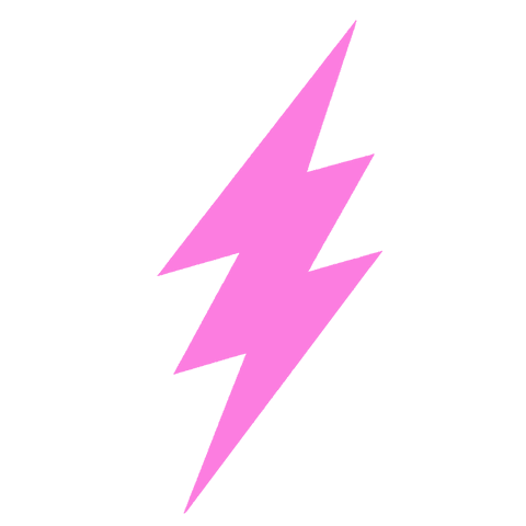 pink lightning bolt graphic on transparent background - Download Free Stock Videos Pikwizard.com