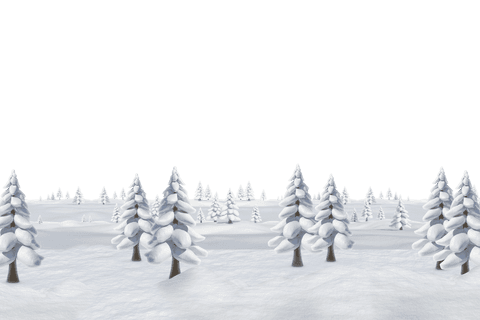 Snowy Pine Forest Winter Scenery on Transparent Background - Download Free Stock Videos Pikwizard.com
