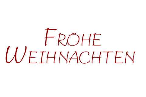 Frohe weihnachten text in creative transparent style