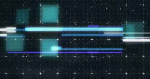 Abstract Digital Hologram with Illuminated Geometric Lines - Download Free Stock Images Pikwizard.com