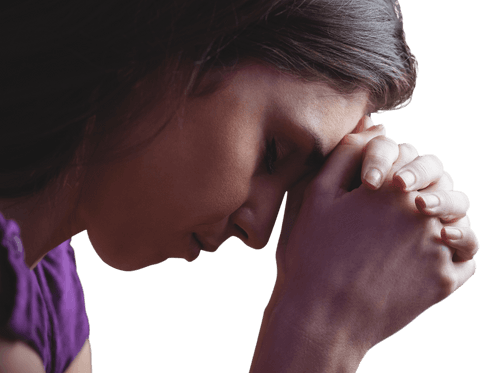 close-up of woman in prayer with transparent background - Download Free Stock Videos Pikwizard.com