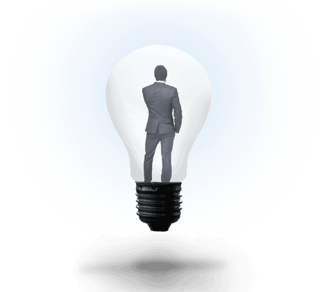 transparent light bulb enclosing professional businessman - Download Free Stock Videos Pikwizard.com