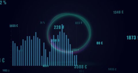 Digital Analytics Dashboard with Bar Chart and Data Visualization - Download Free Stock Images Pikwizard.com