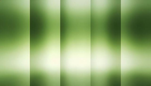 Green vertical gradient panels with central glow, soft vignette and minimalist stripes