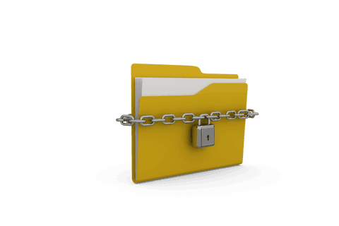 secure file with chain and padlock on transparent background - Download Free Stock Videos Pikwizard.com