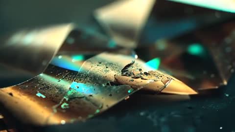 Dynamic Fractured Metallic Sheets with Reflections