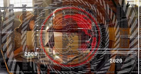 Futuristic digital innovation with vr headset