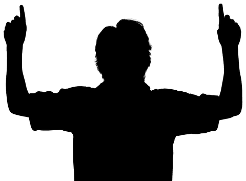 Transparent Illustration of Silhouette Person Standing with Hands in Pockets