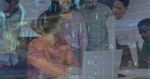 Collaboration Meeting with Business Data Analysis Overlay