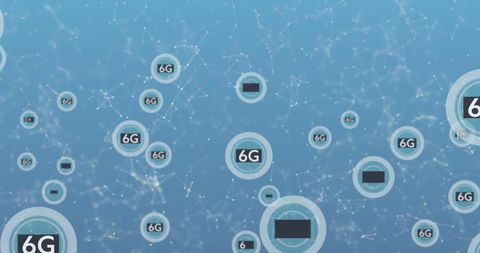 6G Connectivity Digital Network Background - Download Free Stock Images Pikwizard.com