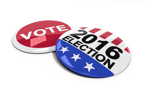 transparent digital election pins set for 2016 voting campaign - Download Free Stock Videos Pikwizard.com