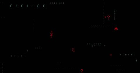 Binary Code in Data Processing Interface on Black Background - Download Free Stock Images Pikwizard.com