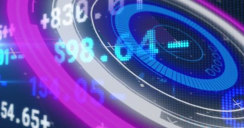 Digital Financial Data and Tech Interface Visualization - Download Free Stock Images Pikwizard.com