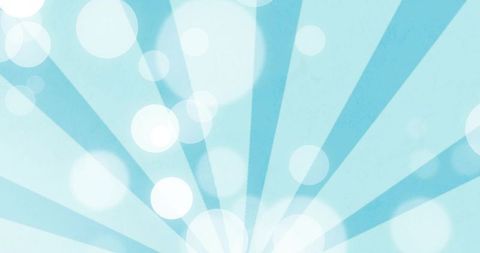 Aqua sunburst radiating soft white bokeh orbs with teal rays and subtle gradient background