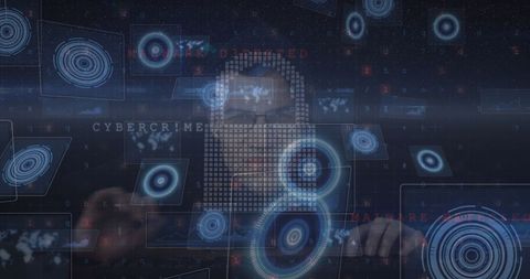 Cyber Threat Security with Hacker and Digital Interface - Download Free Stock Images Pikwizard.com