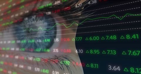 concept of financial focus with stock market data reflection - Download Free Stock Images Pikwizard.com