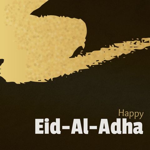 eid-al-adha celebration with stylized bird design - Download Free Stock Templates Pikwizard.com
