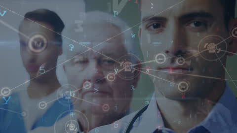 Doctors Using Digital Network Interface for Healthcare