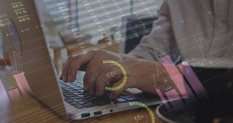 Data Analytics with Laptop in Modern Office Setting - Download Free Stock Images Pikwizard.com