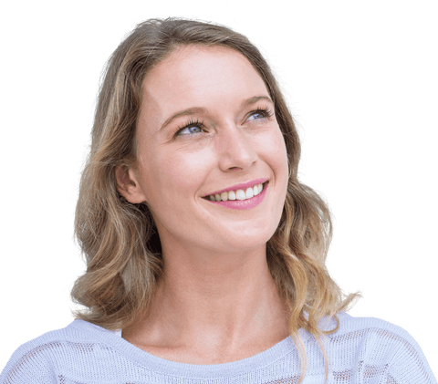 Smiling Caucasian Woman Looking Away on Transparent Background - Download Free Stock Videos Pikwizard.com