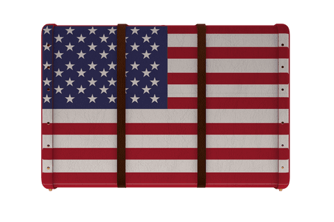 suitcase with usa flag design on transparent background - Download Free Stock Videos Pikwizard.com