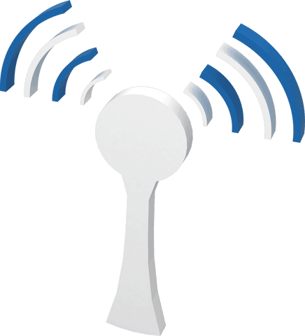 transparent network range symbol with blue waves - Download Free Stock Videos Pikwizard.com
