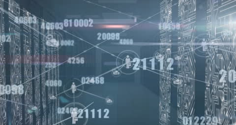 Digital Interface with World Map and Connection Network Graphic