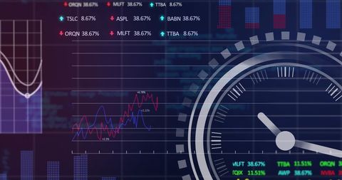 Abstract Stock Market Data with Blue and Graph Elements - Download Free Stock Images Pikwizard.com