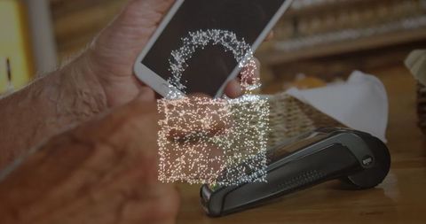 Digital Security in Mobile Payments Concept