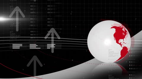 Global Data Processing with Digital Interface and Globe