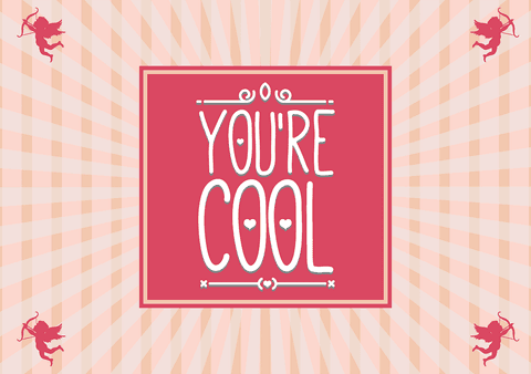 transparent romance text art you’re cool in modern style - Download Free Stock Videos Pikwizard.com