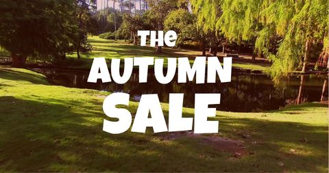 Bold Autumn Sale Promotion with Natural Background - Download Free Stock Images Pikwizard.com