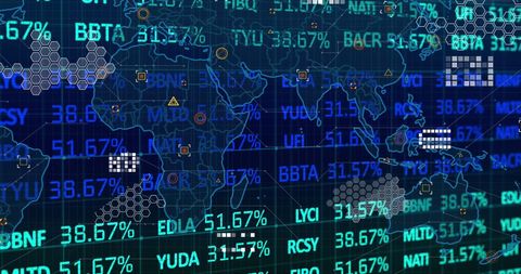 Global Data Processing Concepts with Digital Interface - Download Free Stock Images Pikwizard.com