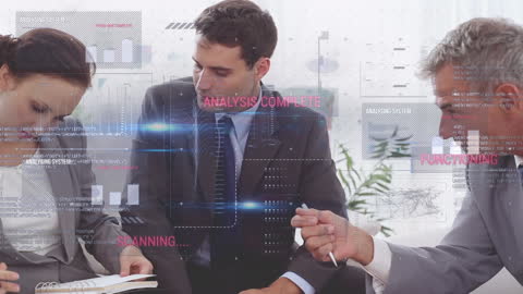 Digital Data Processing in Business Meeting Room