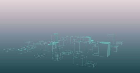 futuristic digital cityscape on gradient background - Download Free Stock Images Pikwizard.com