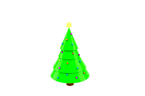 vibrant vector christmas tree on transparent background - Download Free Stock Videos Pikwizard.com