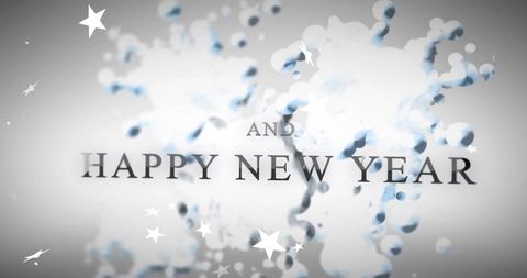 Festive New Year Celebration with Falling Stars Background