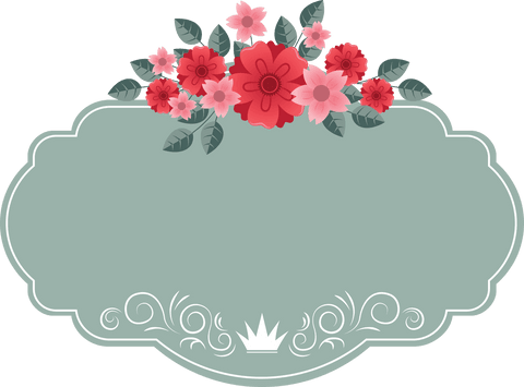 elegant floral badge illustration with transparent background - Download Free Stock Videos Pikwizard.com