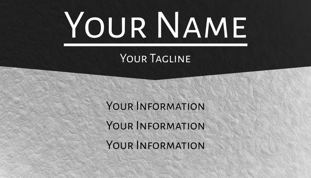 Elegant Black and White Business Card Template - Download Free Stock Templates Pikwizard.com