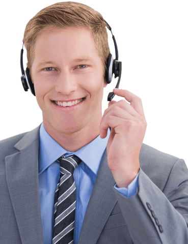 smiling transparent call center agent in headset - Download Free Stock Videos Pikwizard.com