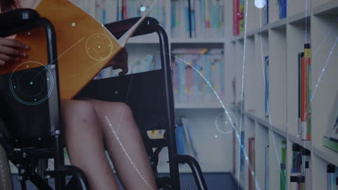 Wheelchair-Using Student Learning in Library with Digital Overlay