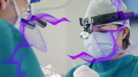 Surgeons Performing Surgery with Innovative Technology